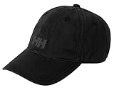 Helly Hansen Logo Cap Gorra Unisex 100% algodón para protegerse del Sol Durante Actividades al Aire Libre, Hombre, Negro,...